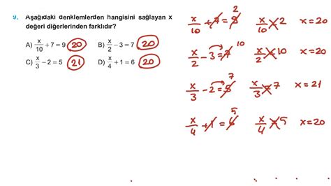 matematik 8 sınıf doğrusal denklemler